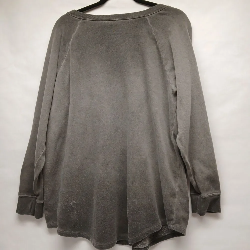 Torrid Women’s Plus Size Pullover Sweatshirt Crewneck, Gray Size 1/ 1X/14-16